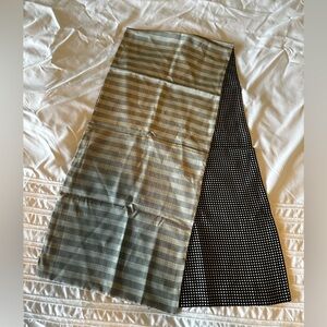 100% Silk Scarf by Lands’ End. Made in Italy. 2 different patterns! CLEAN long.